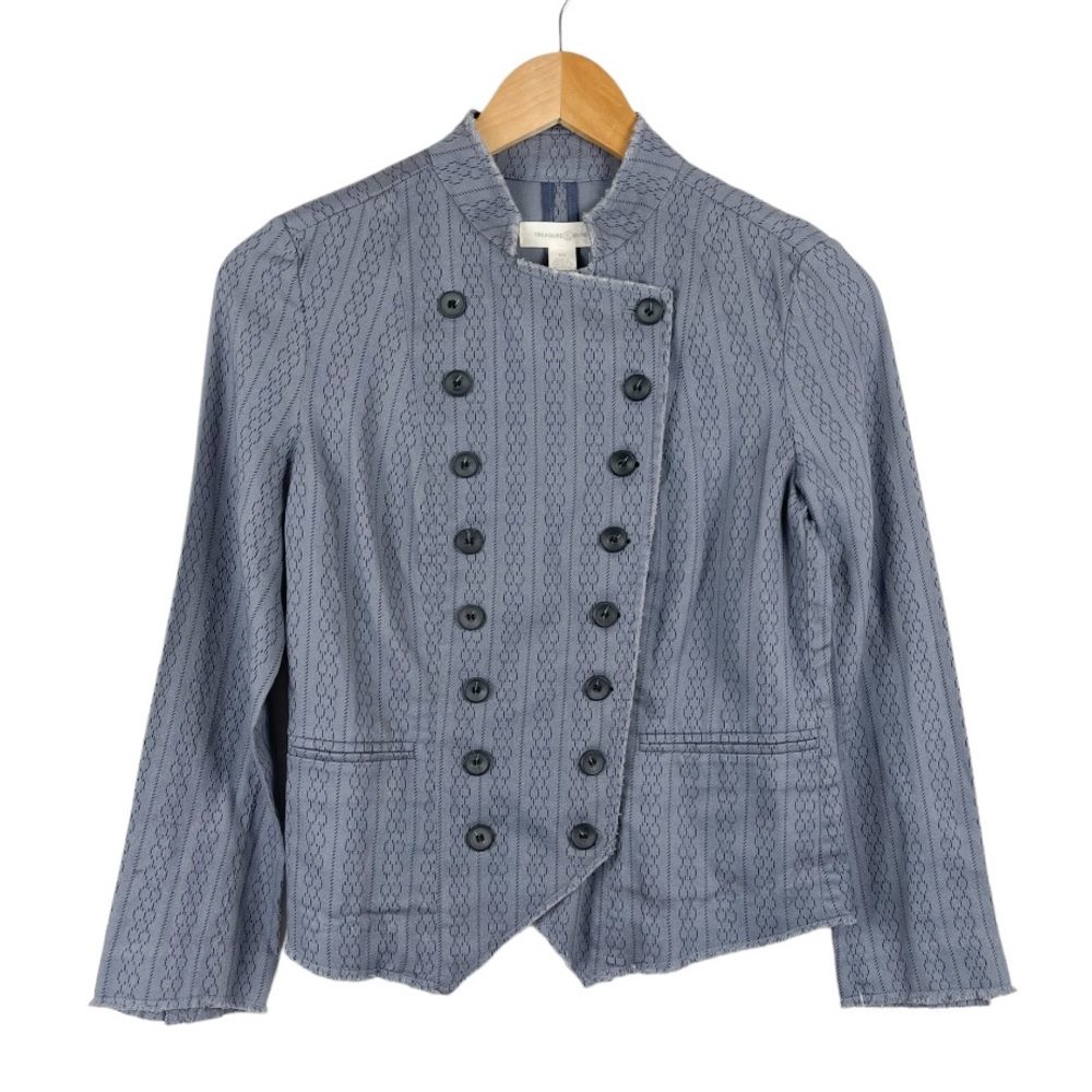 Treasure & Bond Double Breasted Fitted Blazer Jacket Size XS